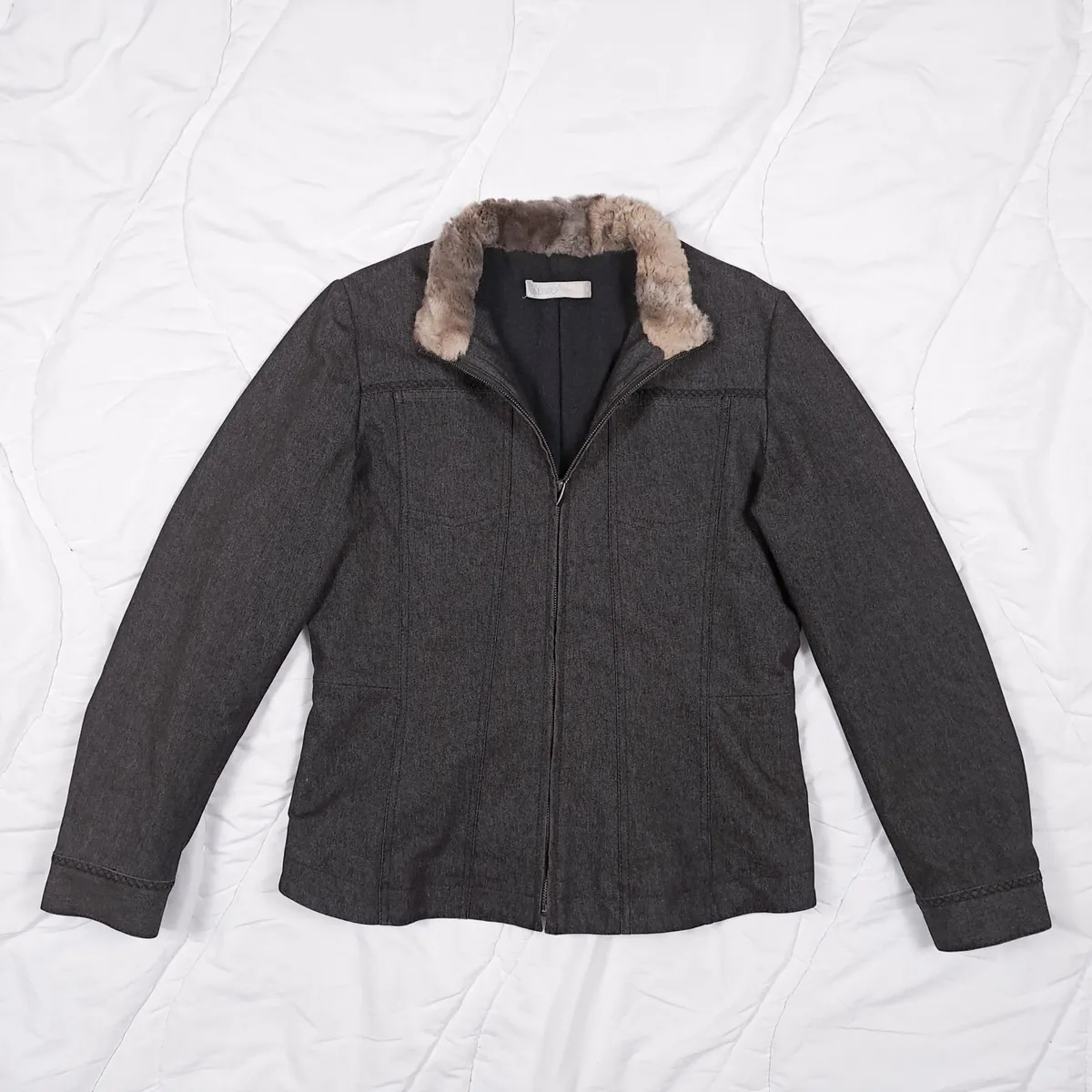 Kaliko Dark Charcoal Grey Zip-Up Jacket 10UK/38EU - Image 1