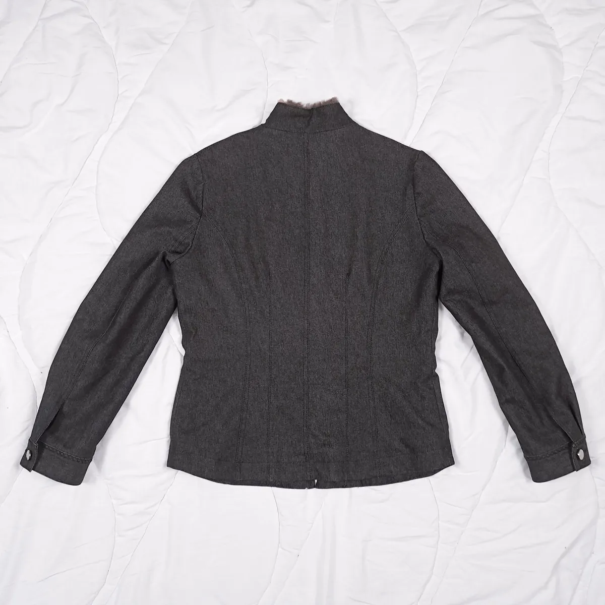 Kaliko Dark Charcoal Grey Zip-Up Jacket 10UK/38EU - Image 3