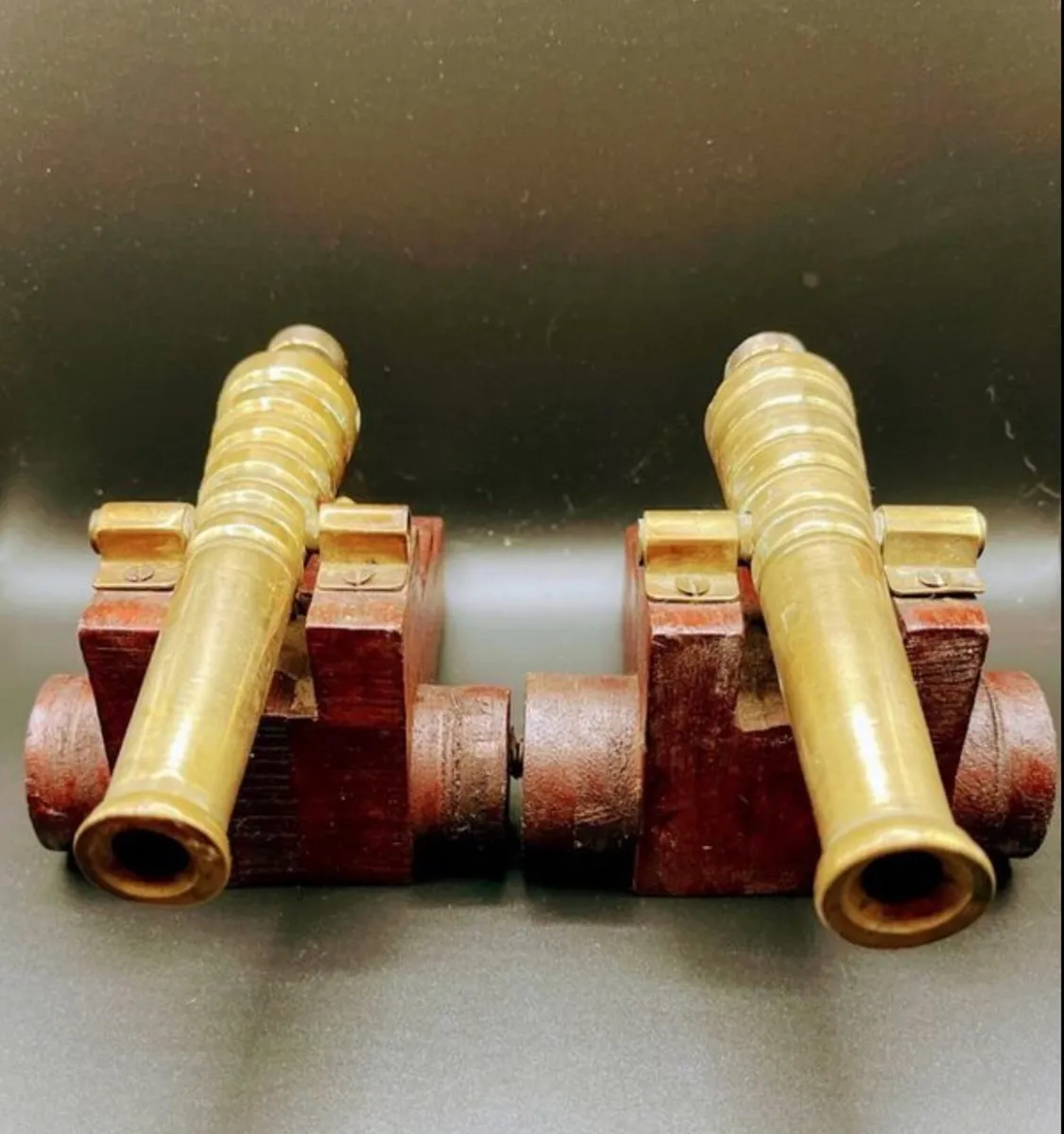 Pair of Brass Cannons - Image 1