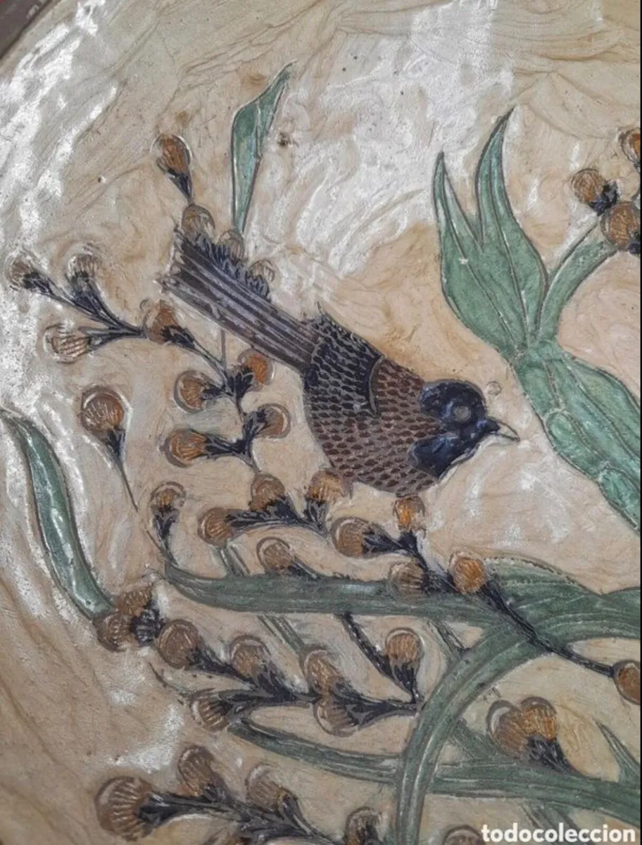 Vintage Japanese enamel plate - Image 2