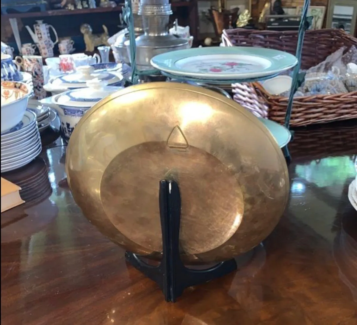 Vintage Japanese enamel plate - Image 3