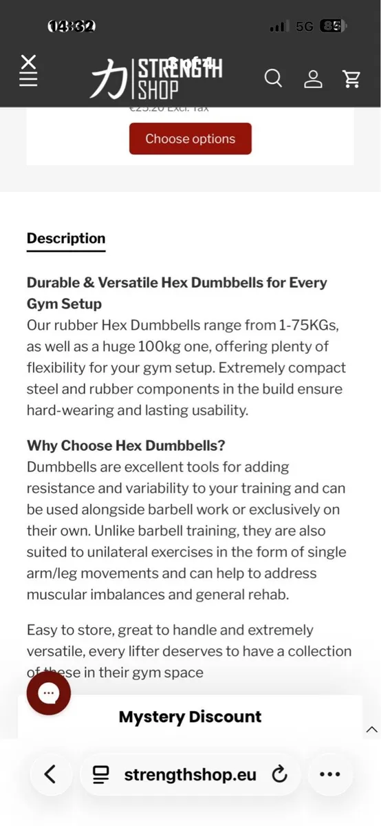 60KG RUBBER HEX DUMBBELL, STRONGMAN!!! CHEAP! - Image 3