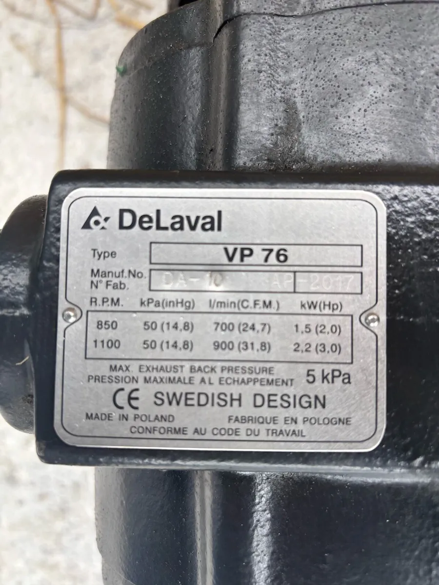 DeLaval VP 76 vacuum pump - Image 1
