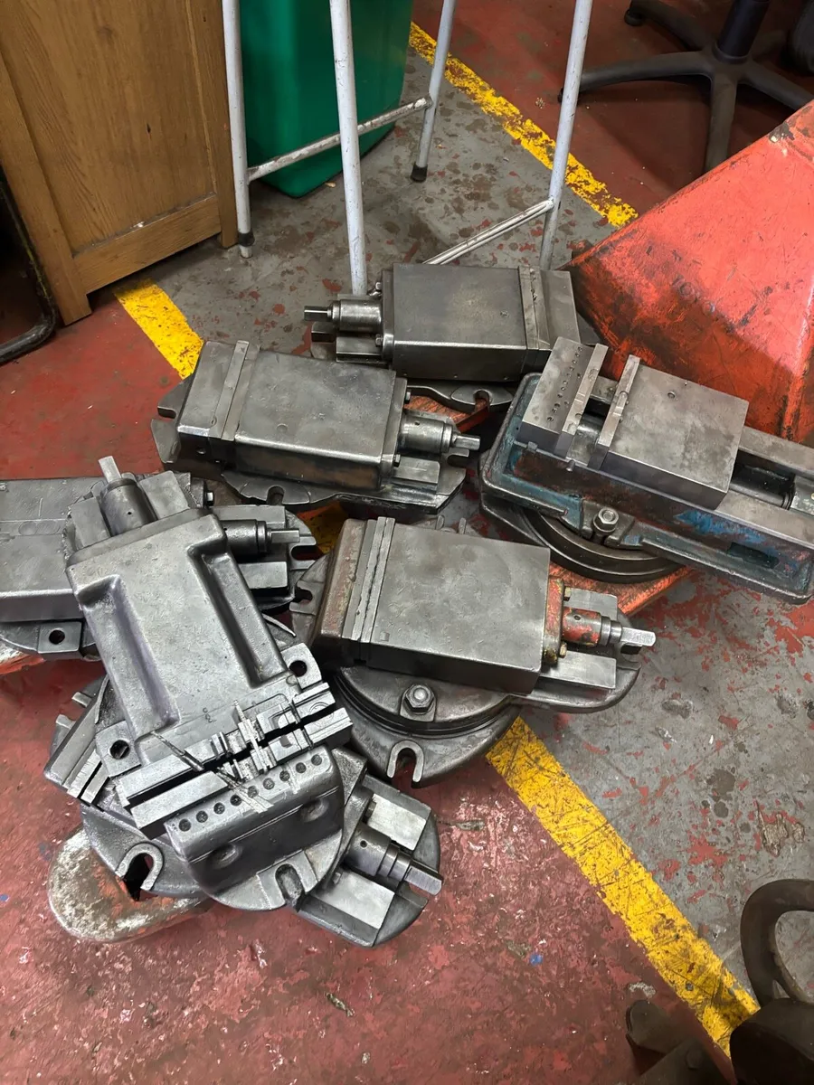 6” machine vices. - Image 1