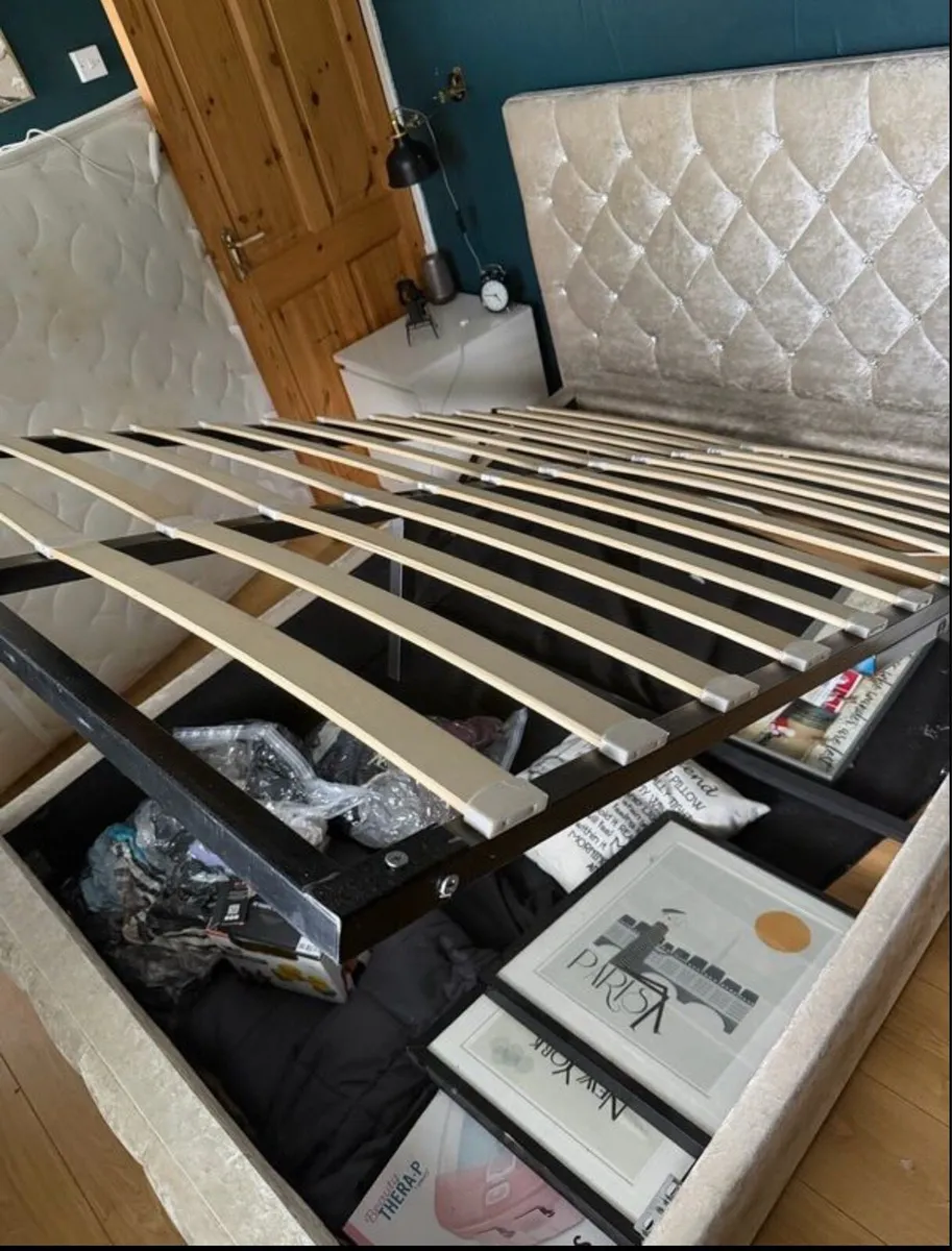 Luxury Velvet 4Ft 6” Double Ottoman Bed Frame - Image 2