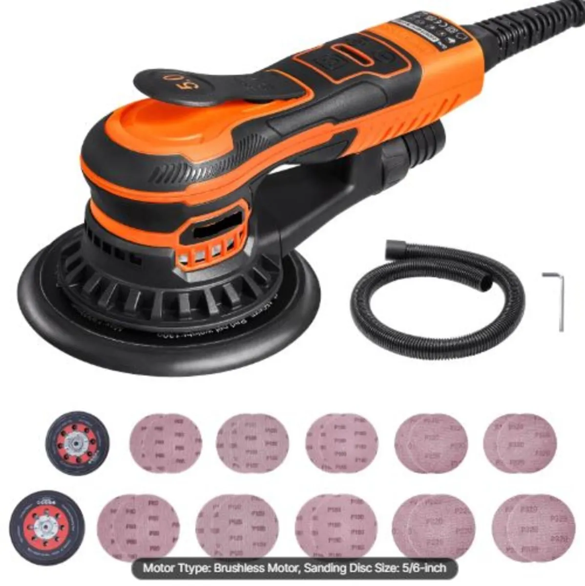 Random Orbital Sander 5 & 6-Inch, 350W Brushless - Image 1