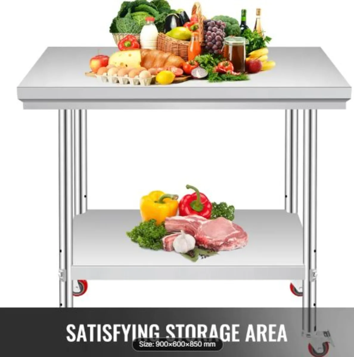 Stainless Steel Work Table 35 x 24 x 33 Inch, 300 - Image 2