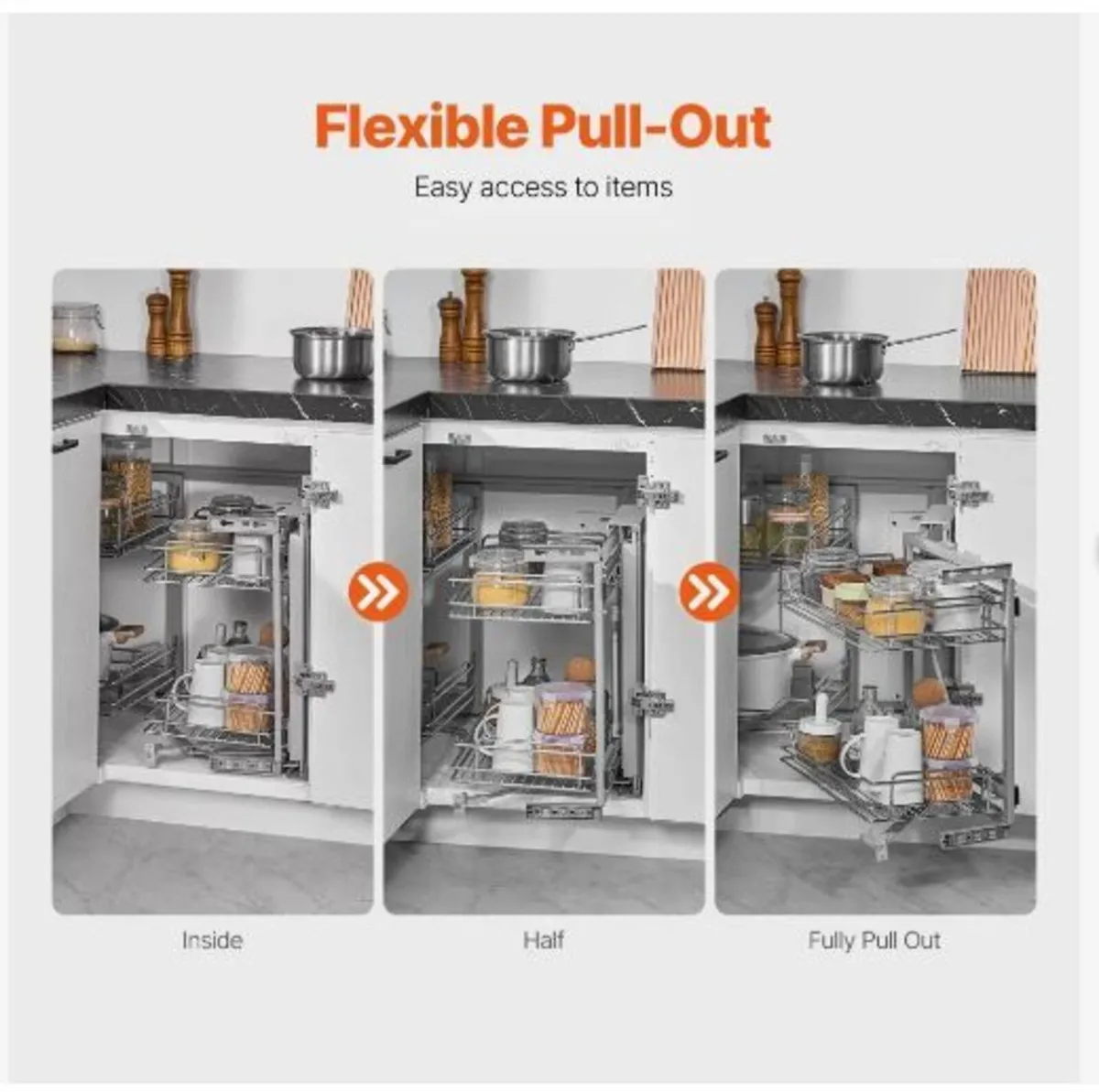 18"W Opening Blind Corner Pull Out Organizer - Image 4