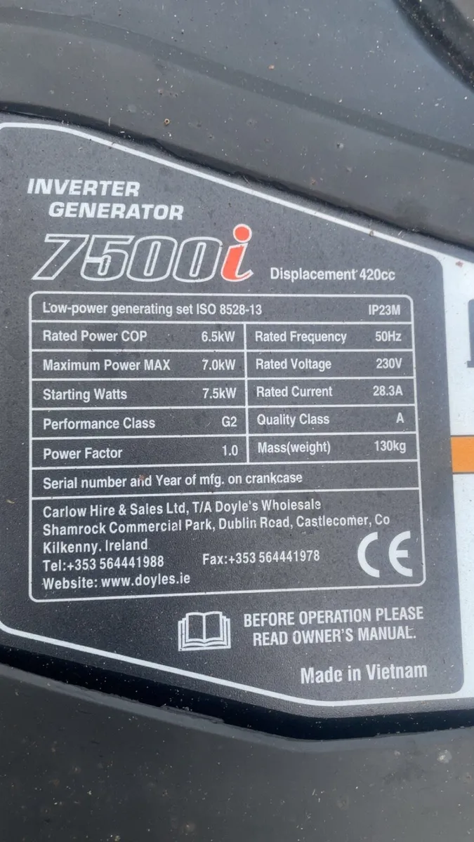 Victor 7500i inverter generator - Image 3