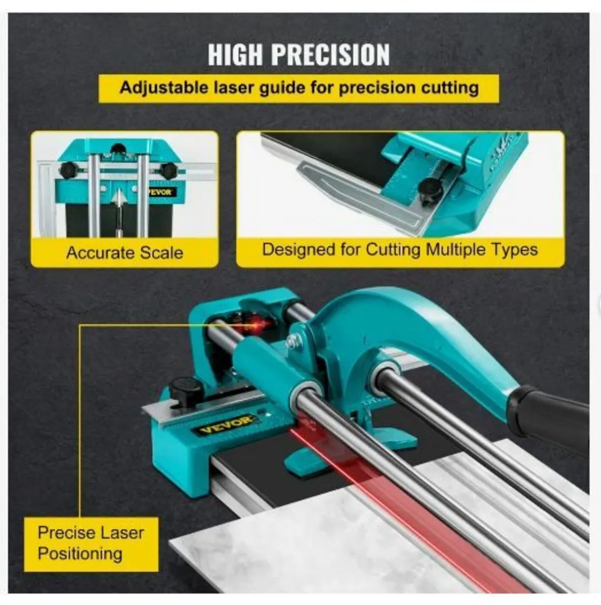 31 Inch/800mm Tile Cutter Double Rails - Image 1