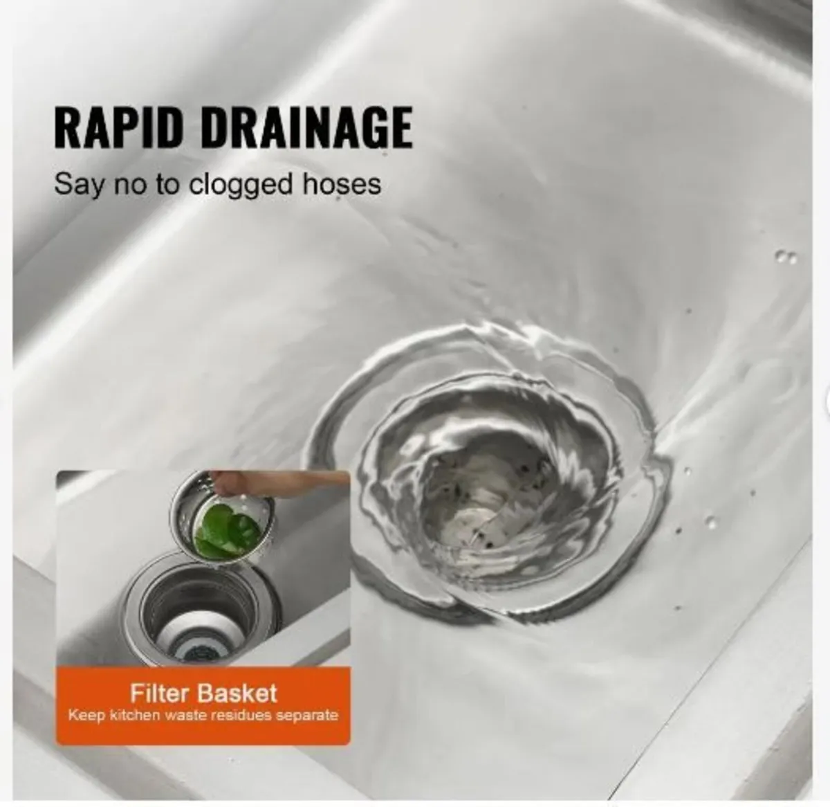 Stainless Steel Utility Sink - Image 2