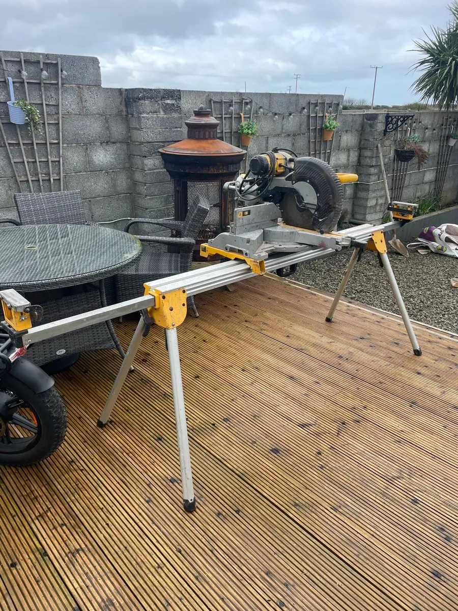 Dewalt mitre saw & stand also table saw stand - Image 4