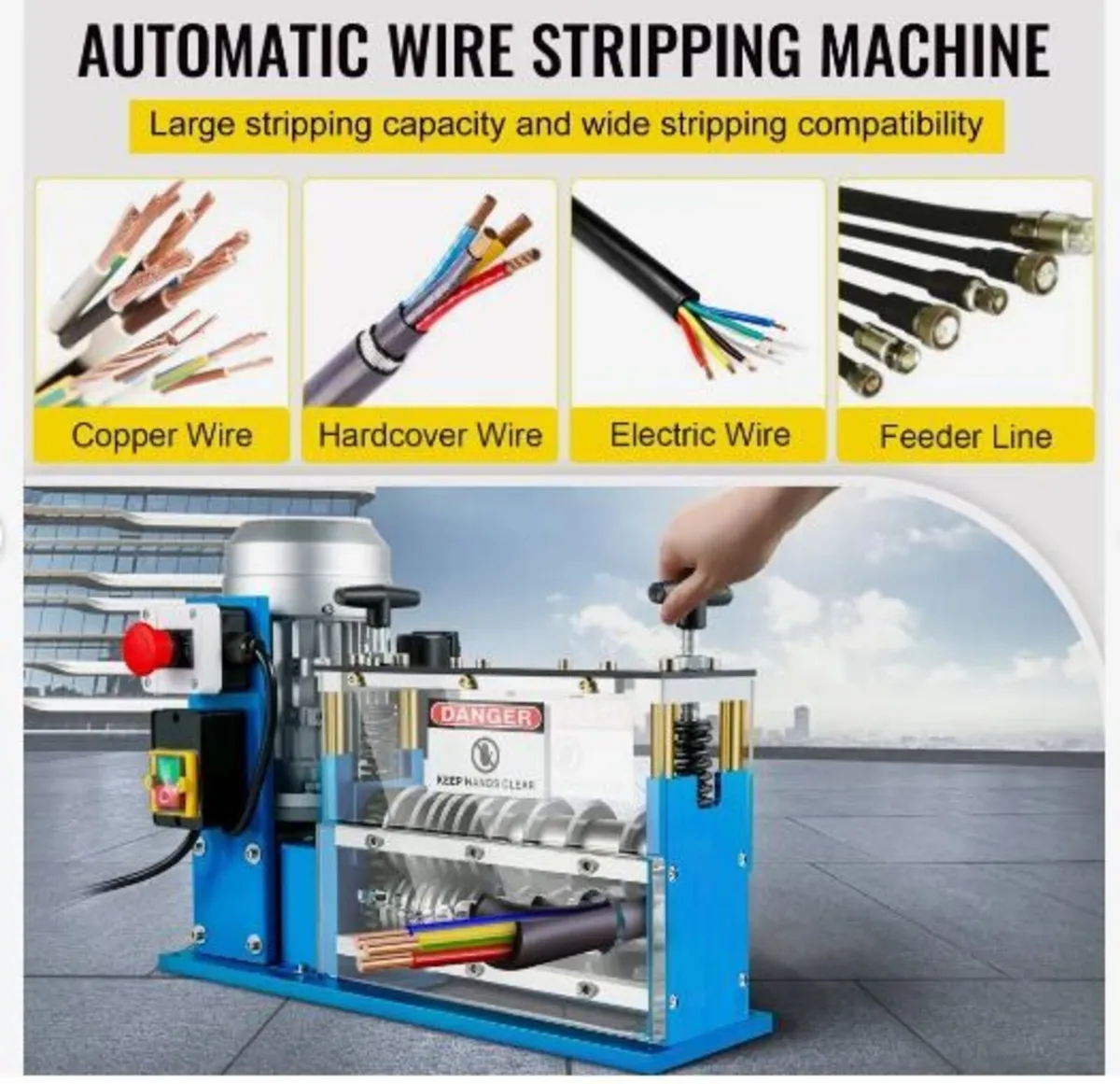 Electric Wire Stripping Machine, 1.5-38 mm - Image 3