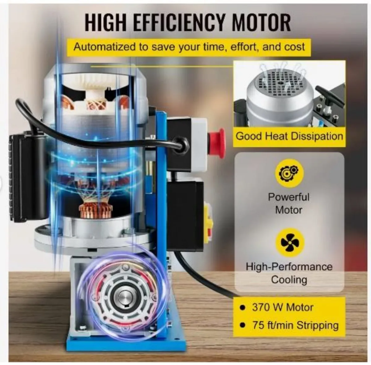 Electric Wire Stripping Machine, 1.5-38 mm - Image 1