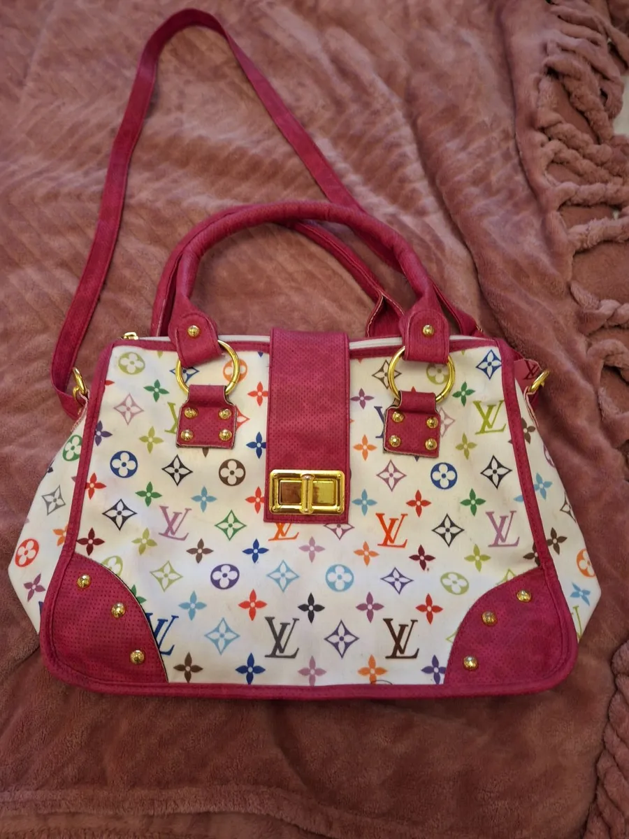 Colourful faux louis vuitton handbag - Image 1