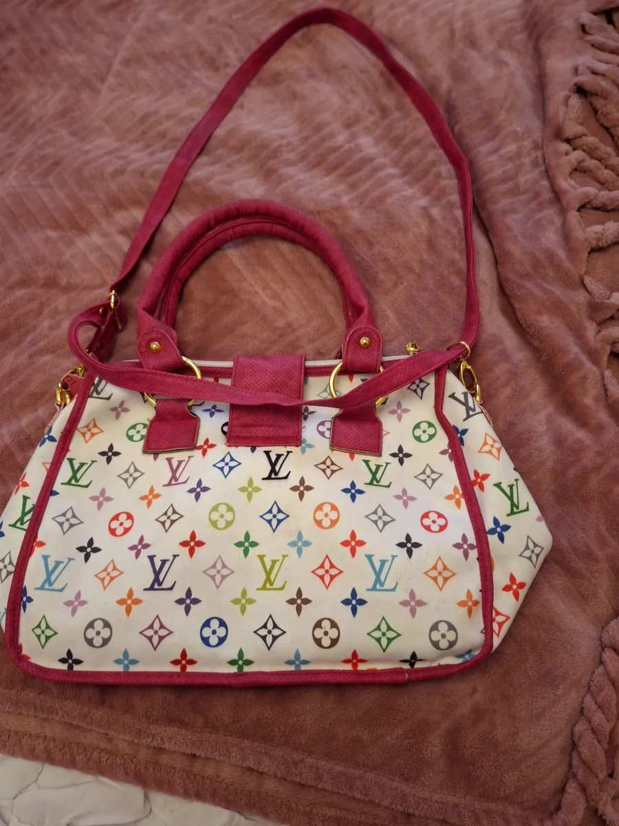 Colourful faux louis vuitton handbag - Image 2
