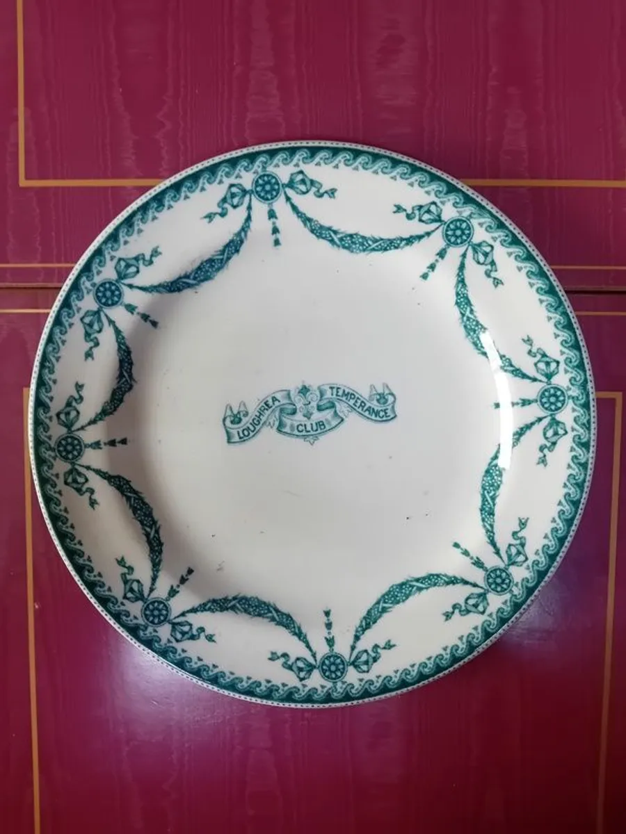 Loughrea Temperance Club Victorian Plate Rare - Image 2