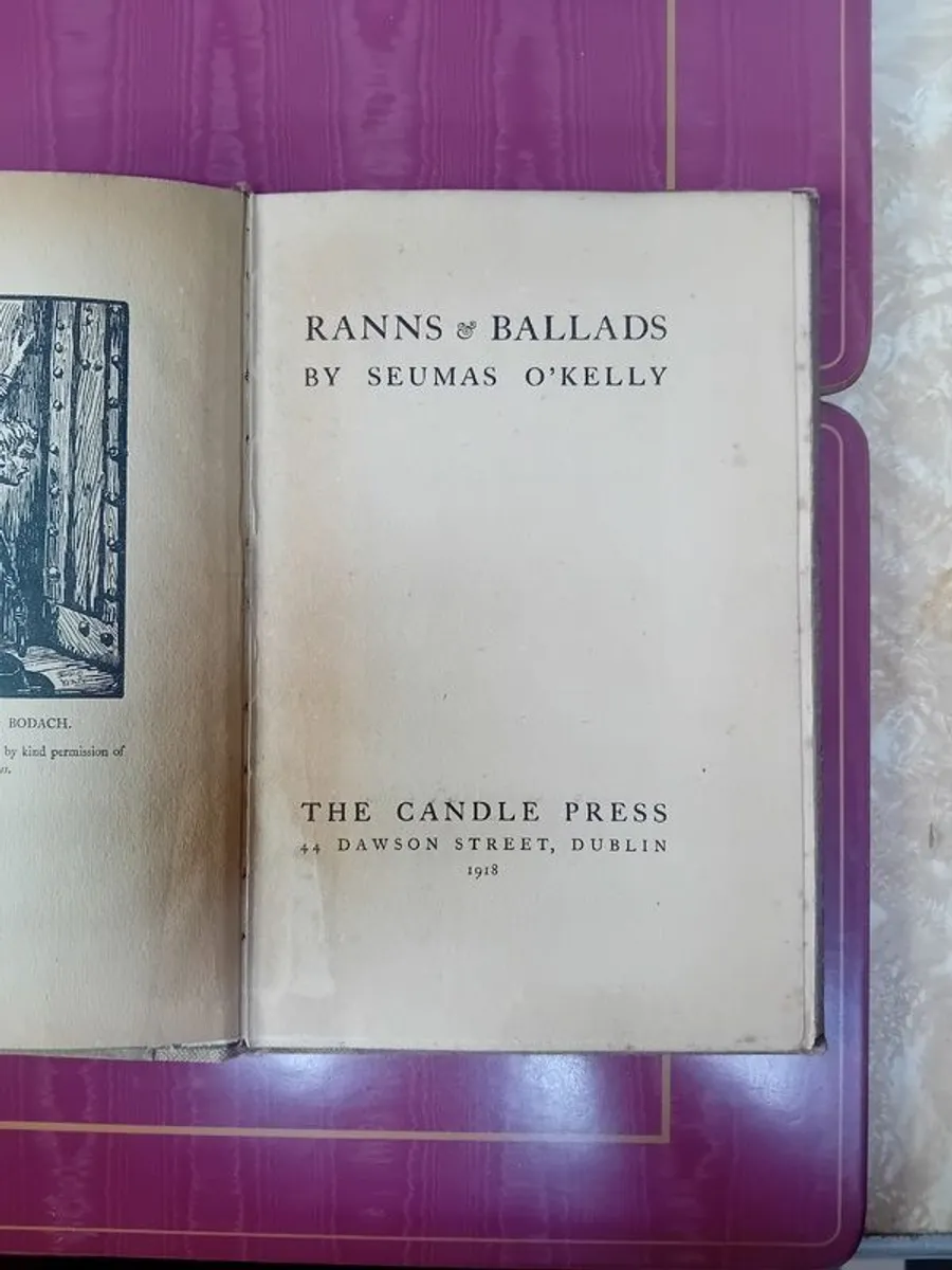 Early 20th century first edition poetry book by Seumas O Kelly - Image 2