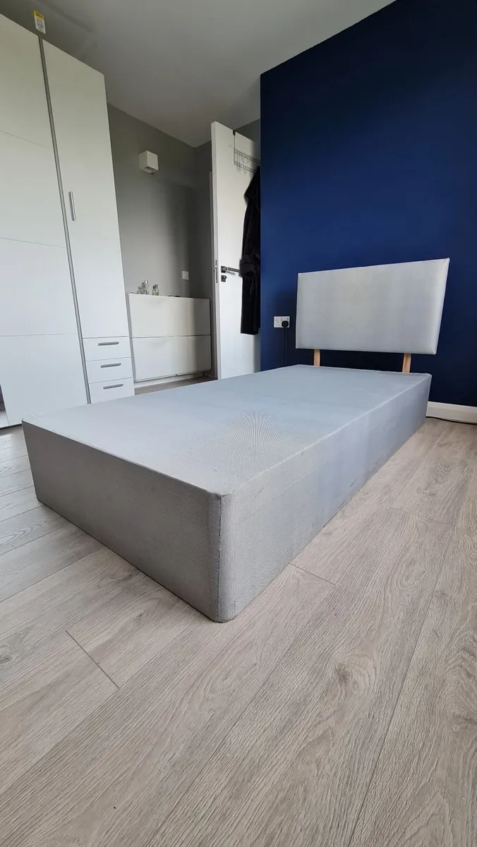 Single bed base with headboard - Image 2