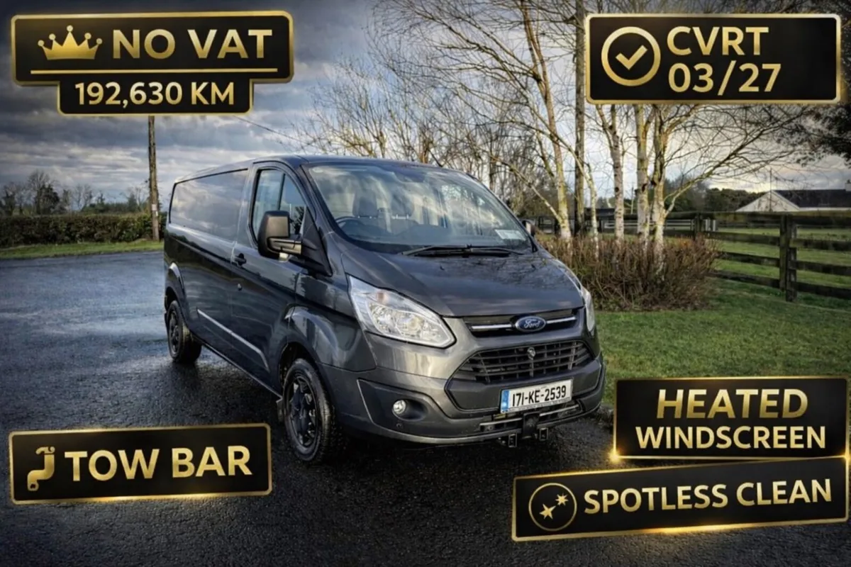 NO VAT Transit custom LWB - Image 1