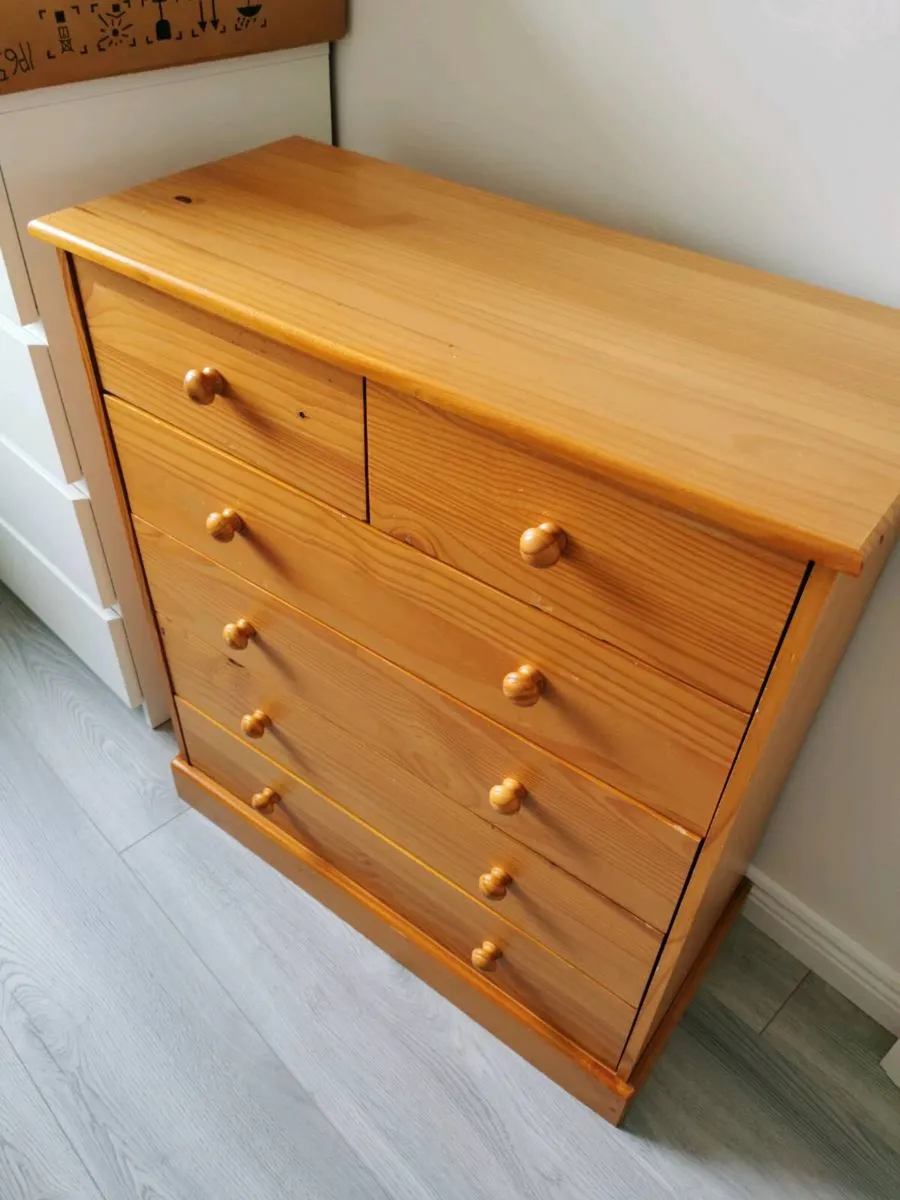 Wooden chest of drawers - Image 2