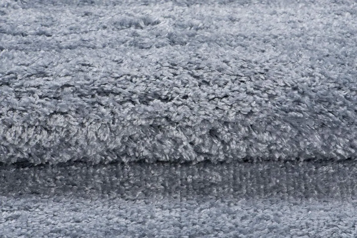 Versay Fringes Shaggy Carpet Runner Blue Grey - Image 4