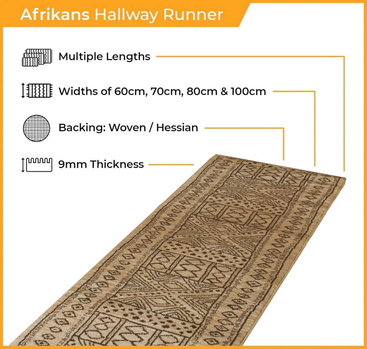 Soft Luxurious Hallway Runner Rug - Comfortable - Image 2
