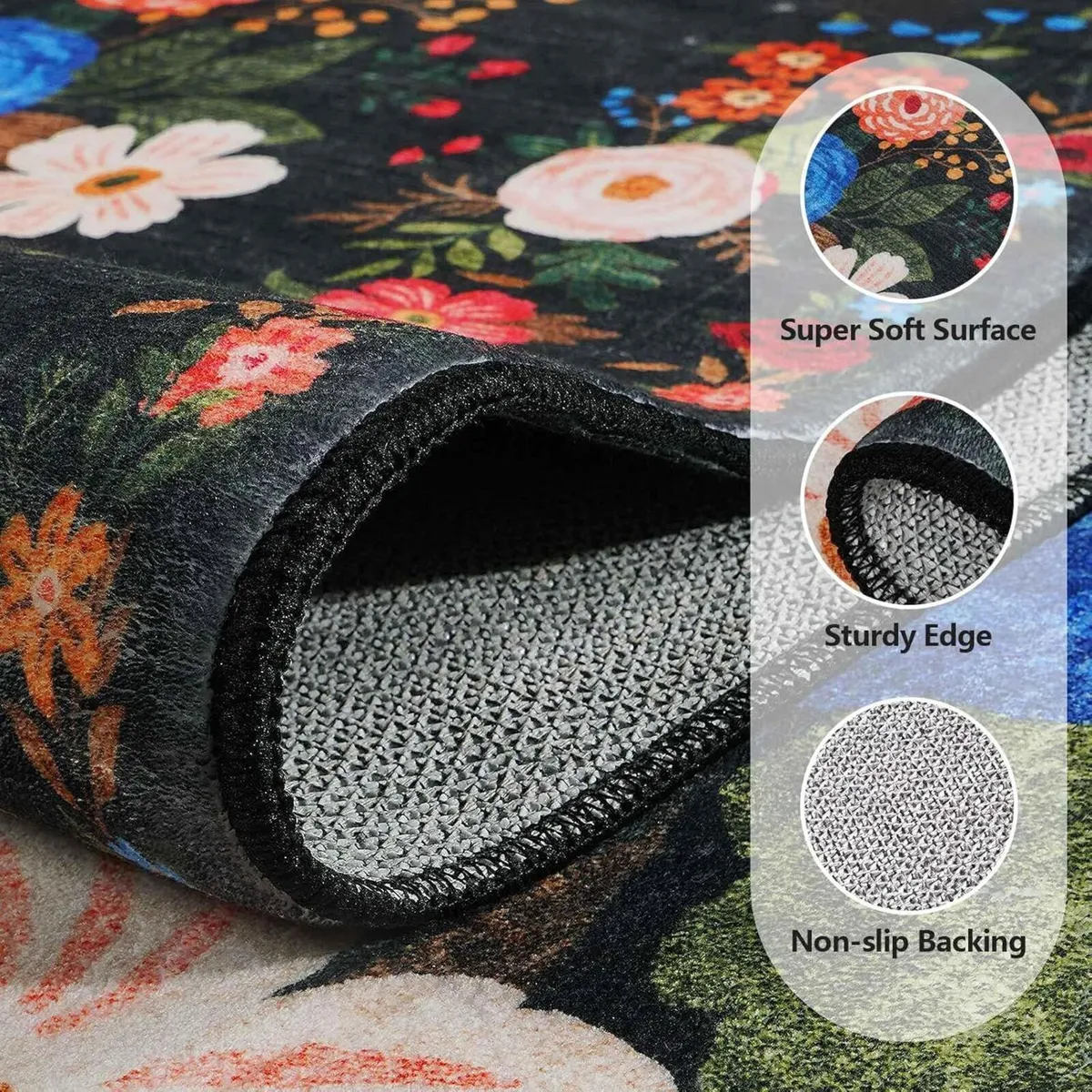 Machine Washable Rugs Living Room 300x400cm Non - Image 2