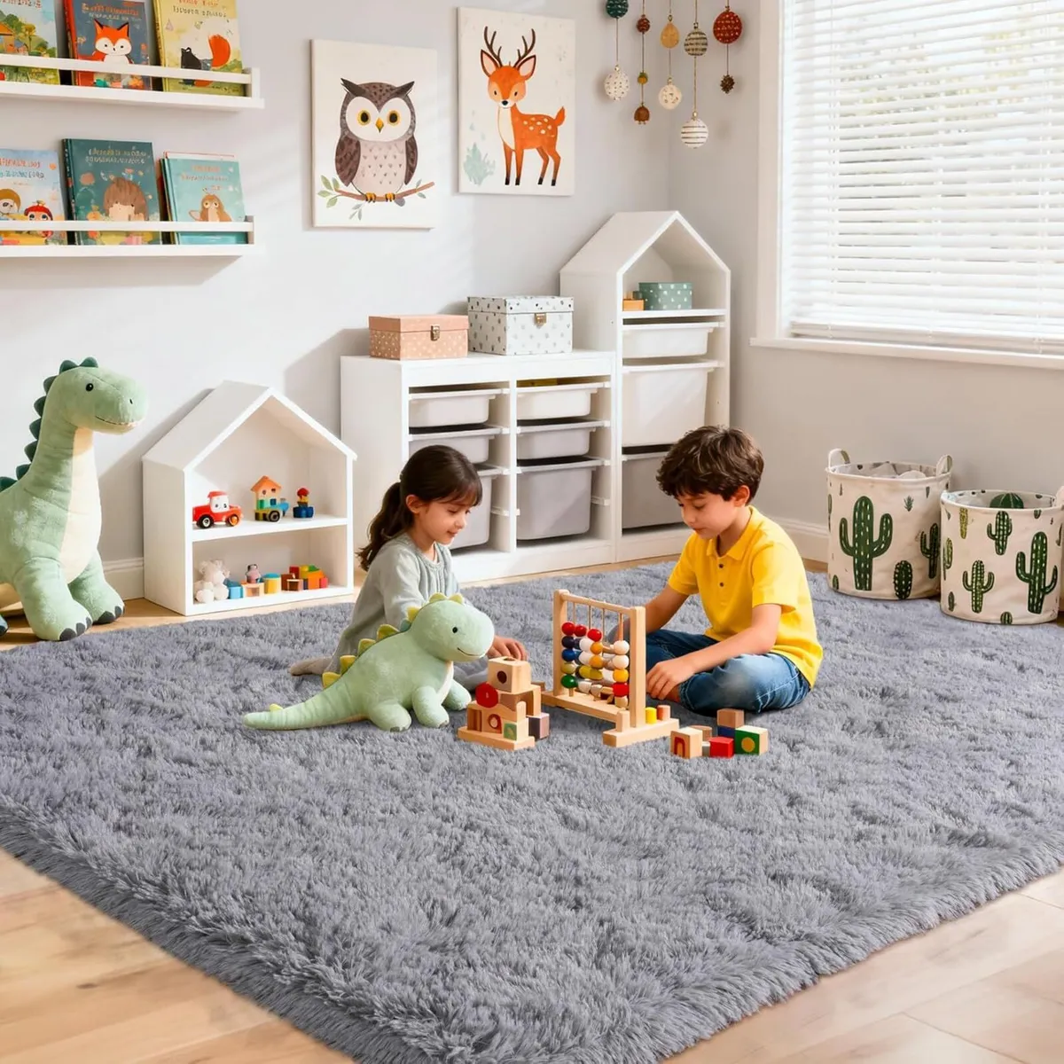 Large Rugs for Living Room 160x230 cm - Fluffy - Image 4