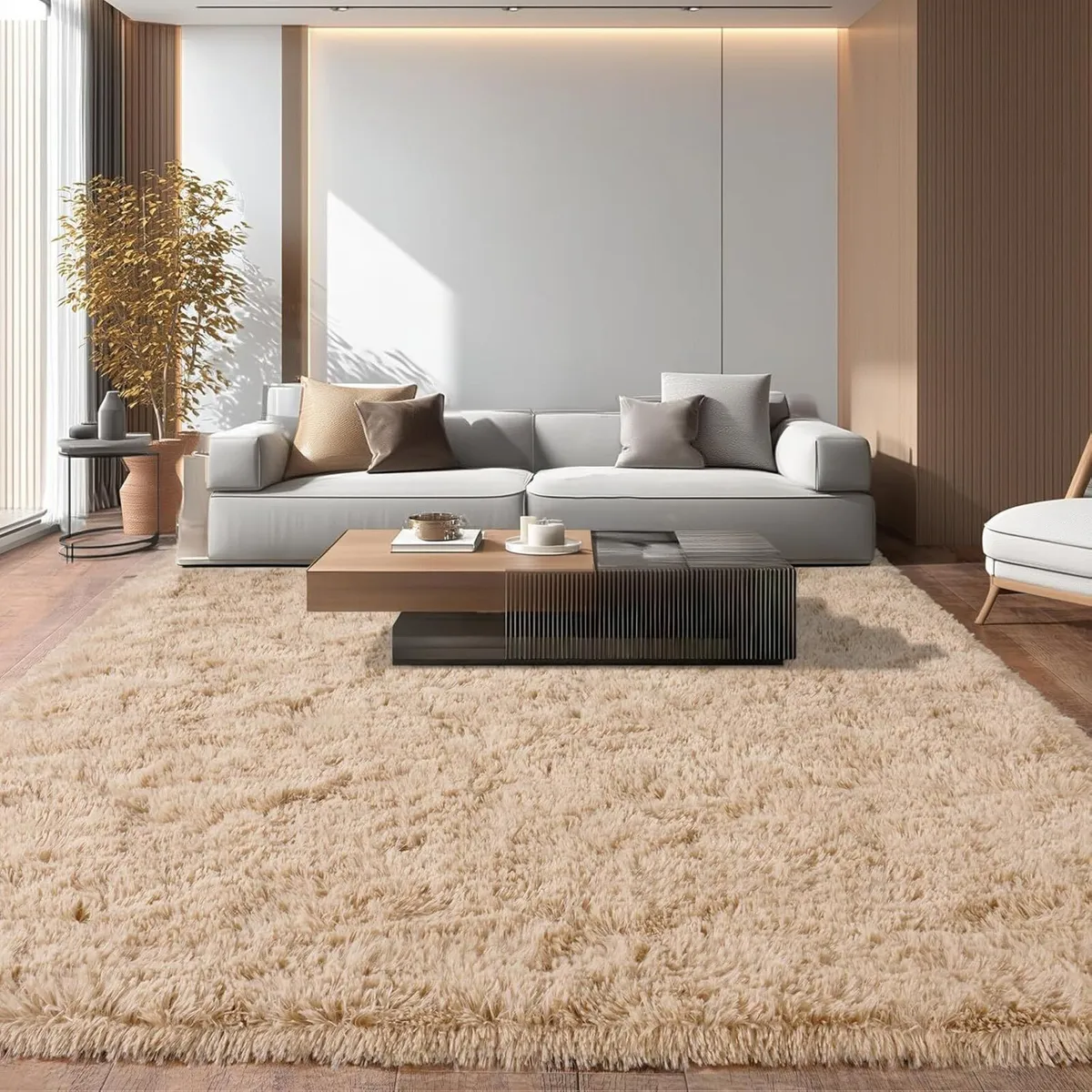 Large Rugs for Living Room 160x230 cm - Fluffy - Image 2