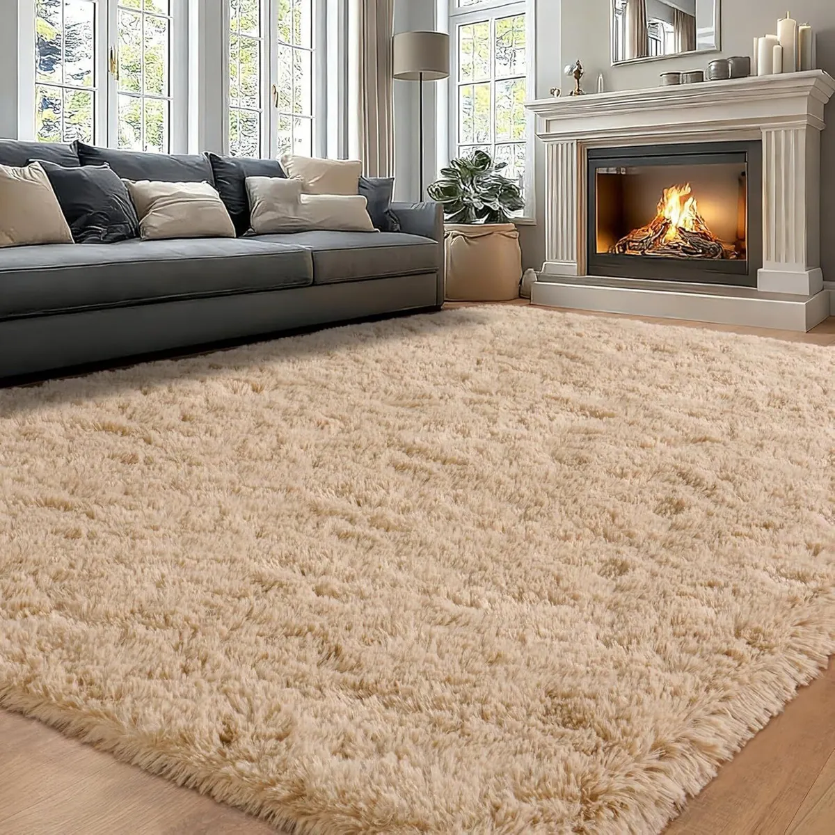 Large Rugs for Living Room 160x230 cm - Fluffy - Image 1