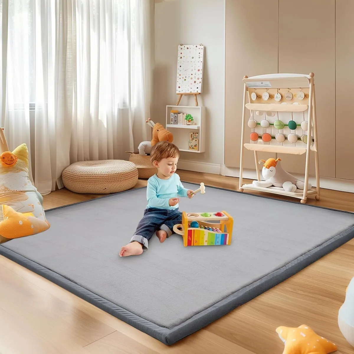 Baby Play Mat for Floor 3.5cm Thick 180 x 200 cm - Image 1