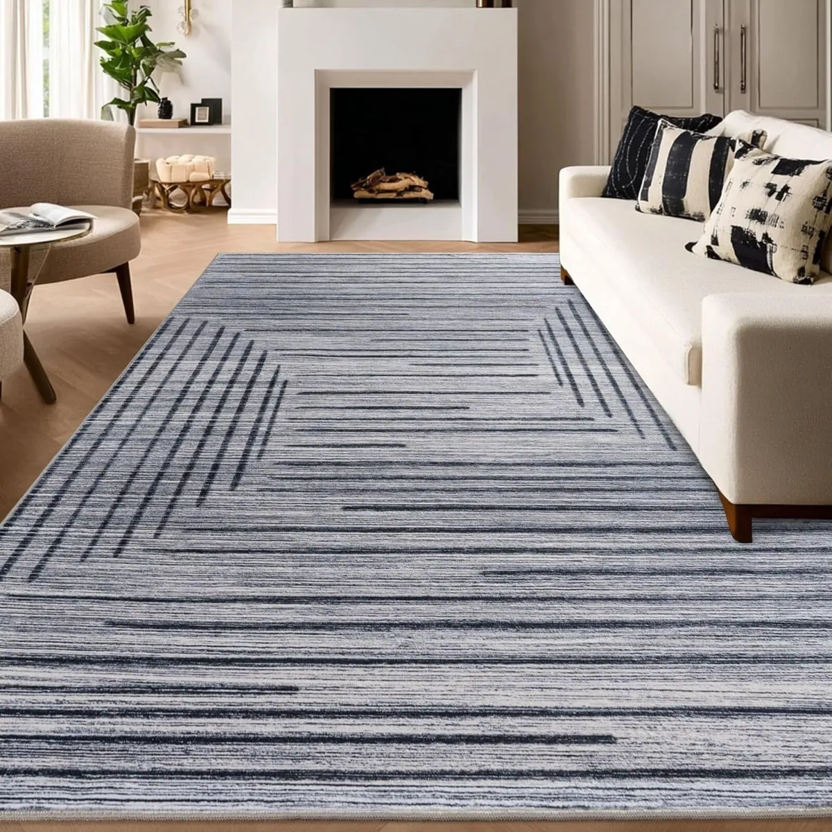 Moderne Abstract Linien Rugs for Living Room - Image 1
