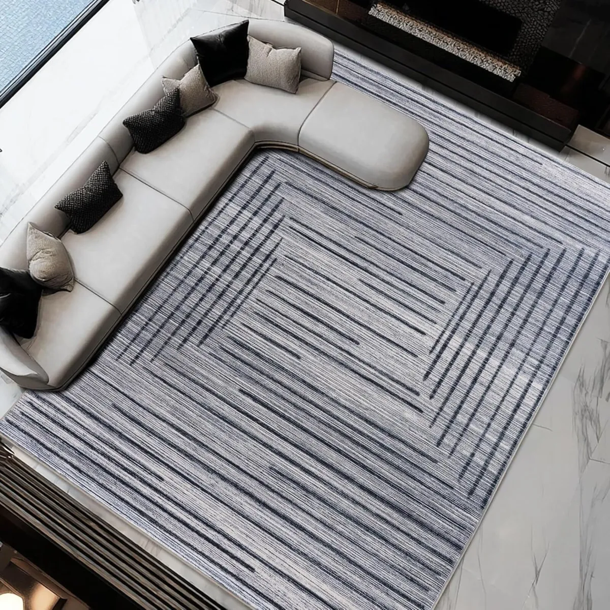 Moderne Abstract Linien Rugs for Living Room - Image 2