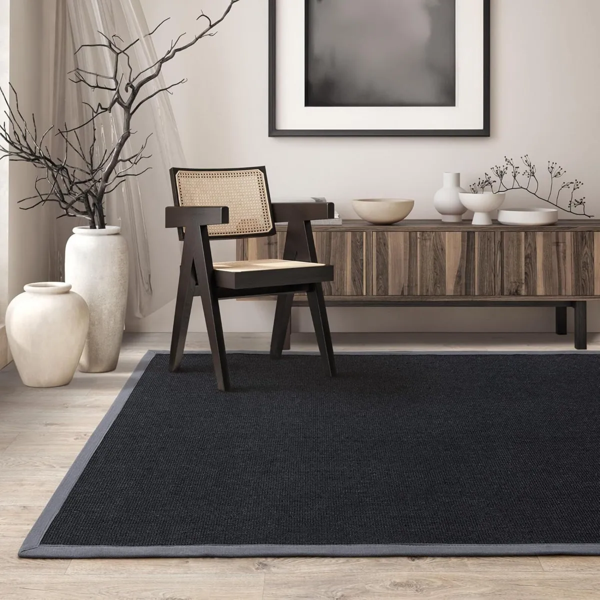 Sisal Rug Natural Weaves Anti-Slip Flatweave - Image 1
