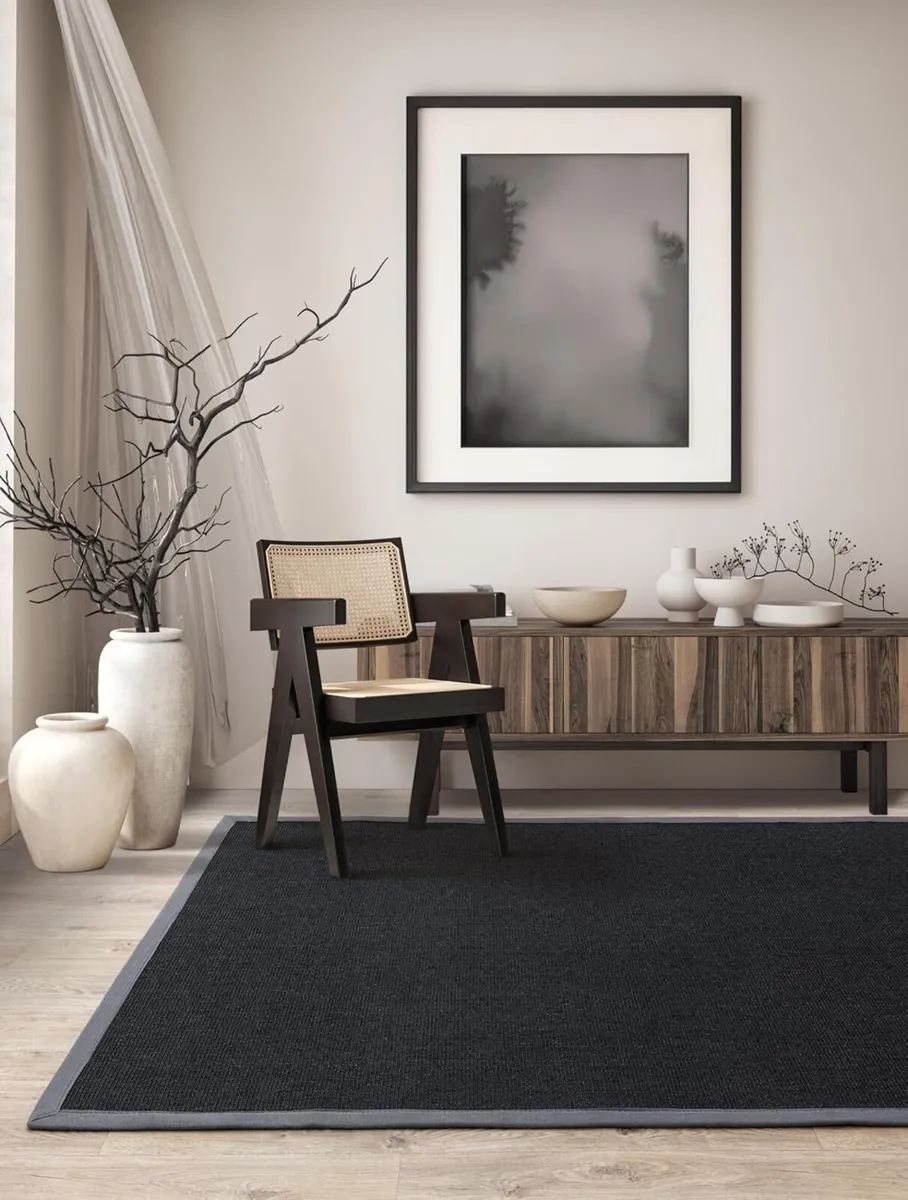 Sisal Rug Natural Weaves Anti-Slip Flatweave - Image 4