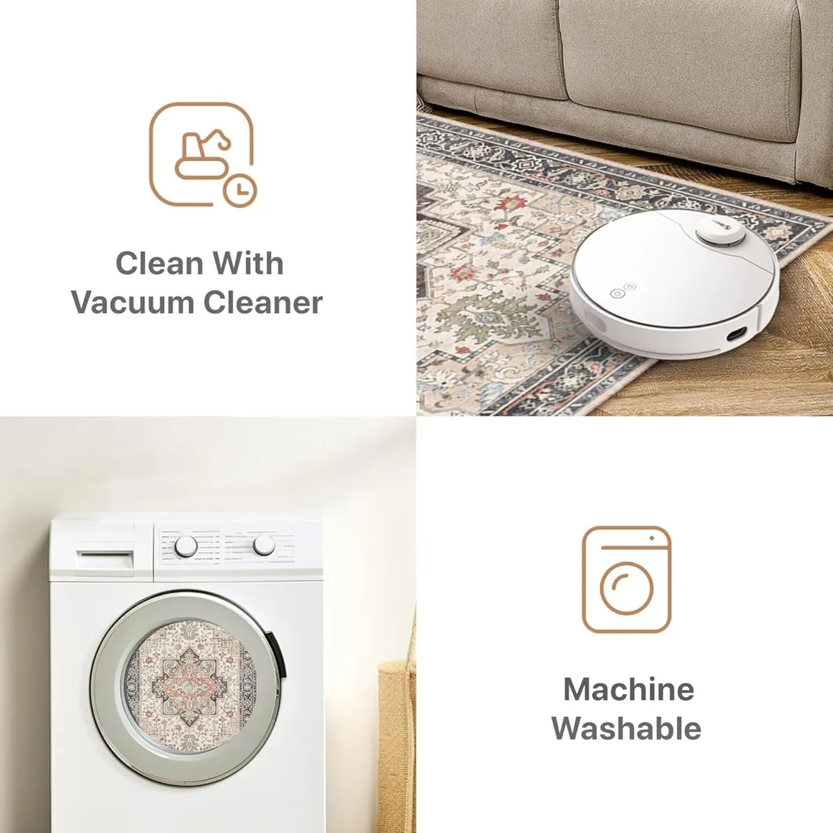 Large Rugs for Living Room 240x230cm Extra Area - Image 4