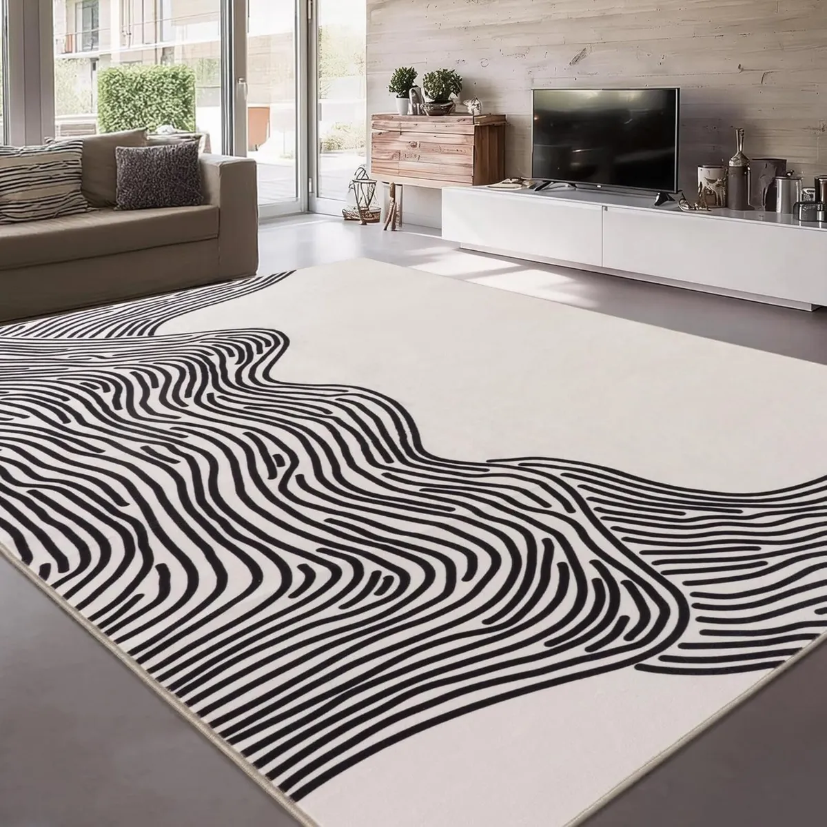 Moderne Abstract Linien Rugs for Living Room - Image 3