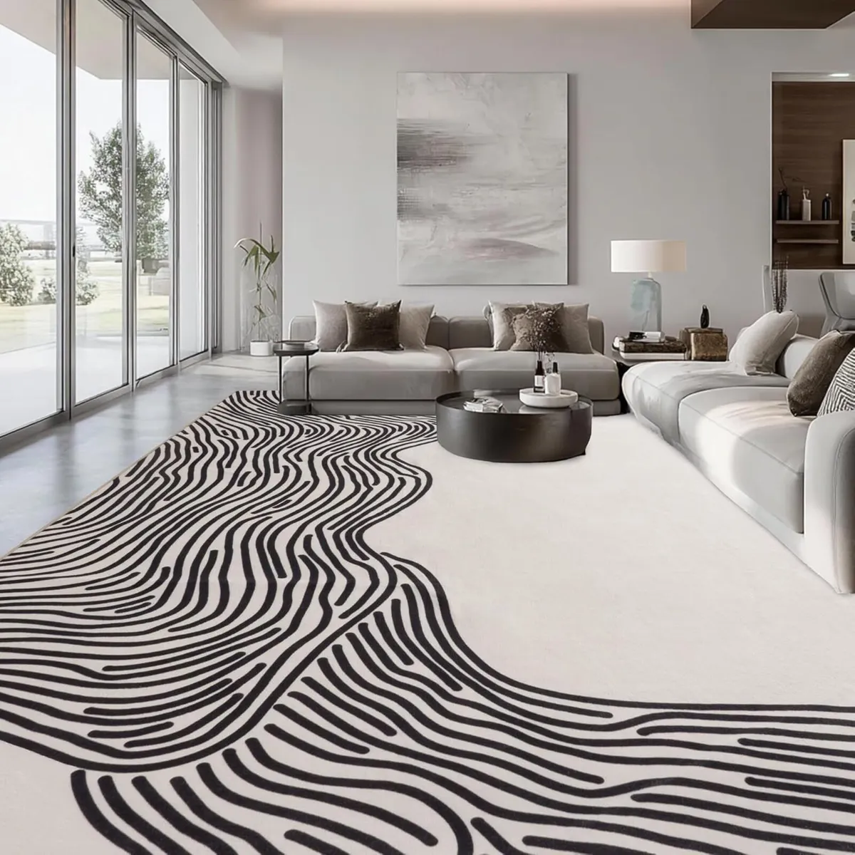 Moderne Abstract Linien Rugs for Living Room - Image 4