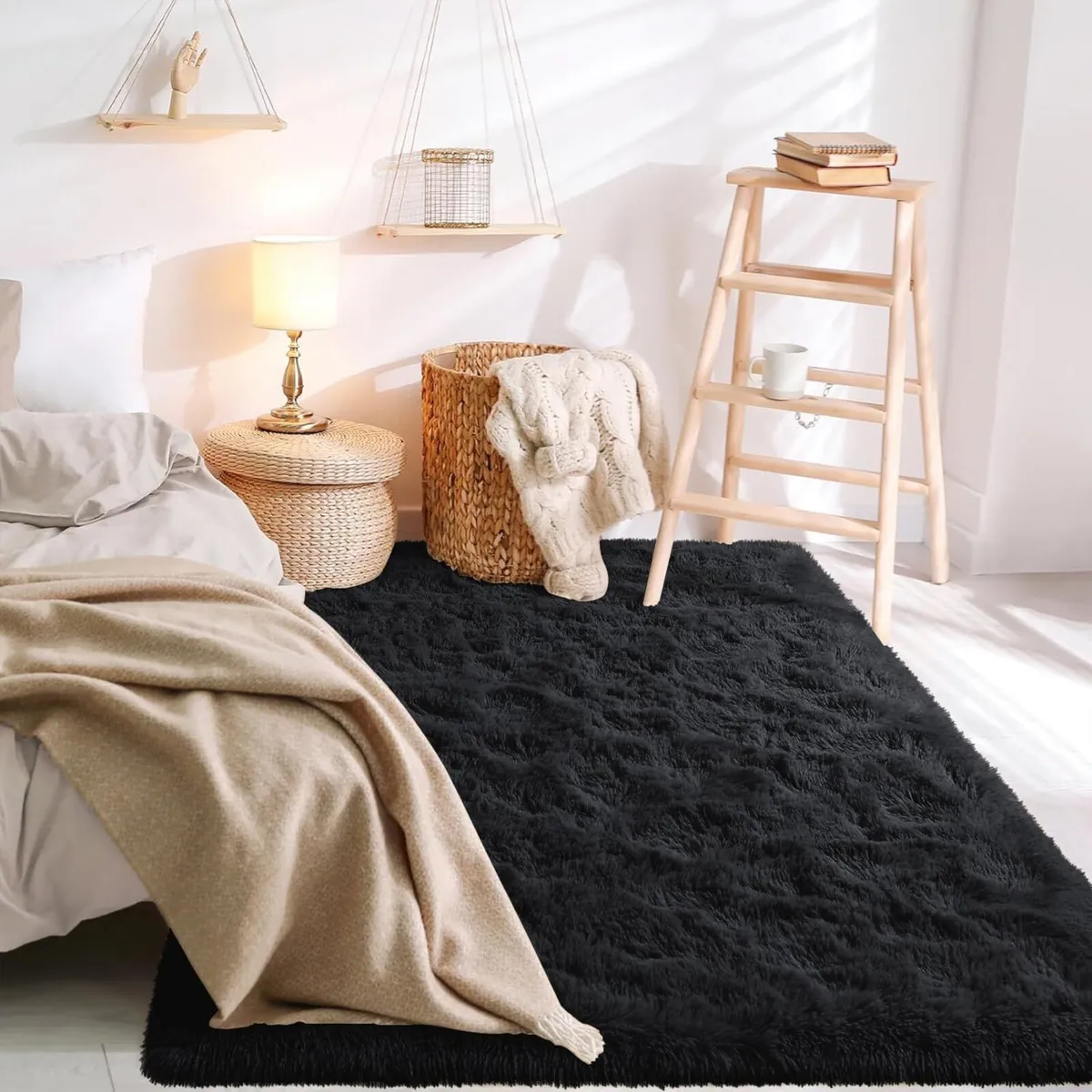 Rugs Living Room Large 200x290 cm Soft Fluffy - Image 3