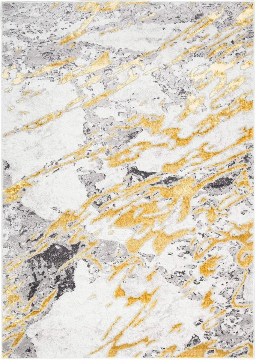 Shine Area Rug Living Room Bedroom Abstract Short - Image 2