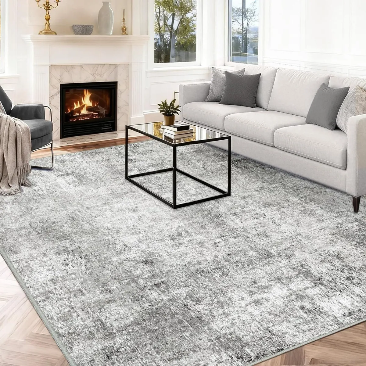 Washable Rugs Living Room 240x300 cm Modern - Image 1