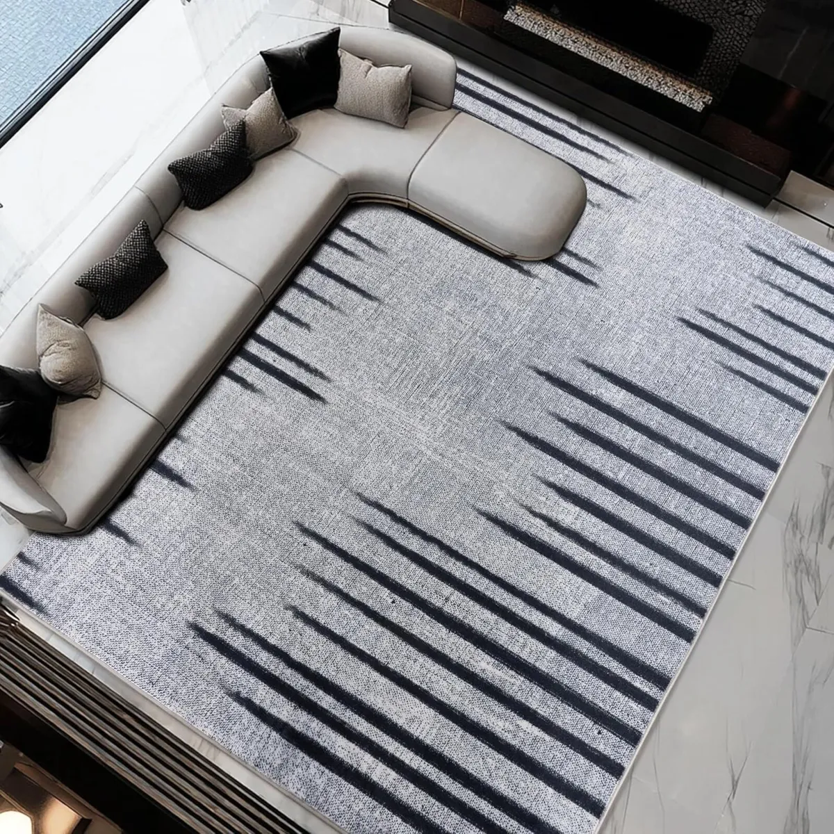 Moderne Abstract Linien Rugs for Living Room - Image 2