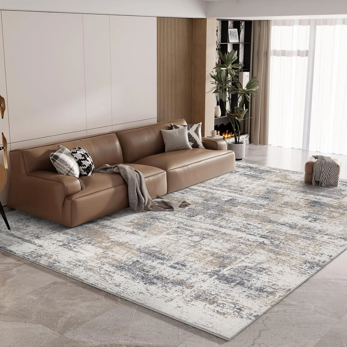 Modern Area Rug- Upgraded 10mm Thick Sponge for - Image 1