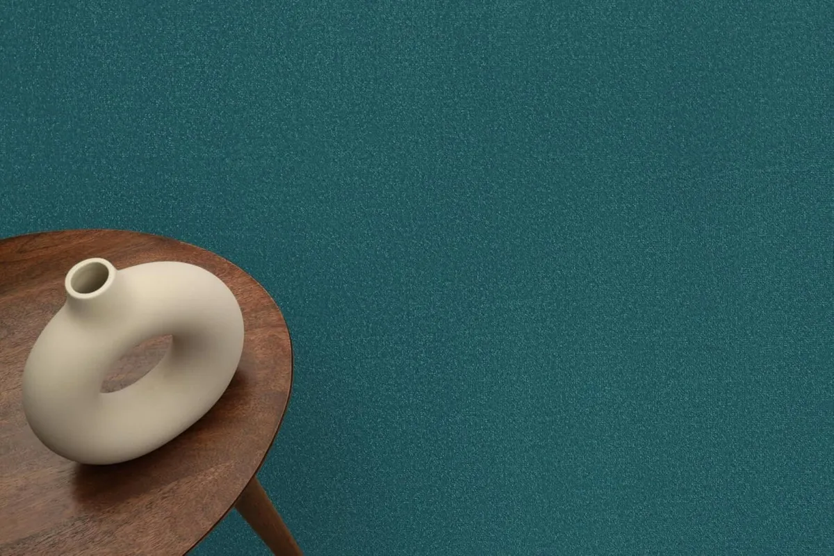 Mono Area Rug Indoor Short Pile Plain Dark Blue - Image 3