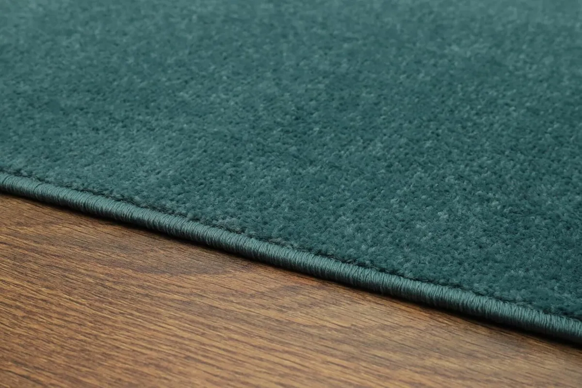 Mono Area Rug Indoor Short Pile Plain Dark Blue - Image 4