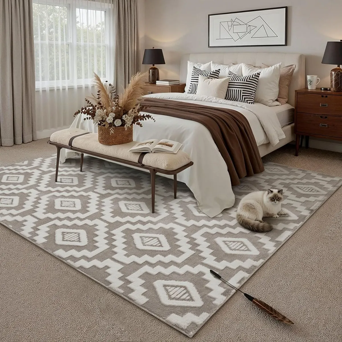 Rugs Living Room 200x300cm Fluffy Area for - Image 3