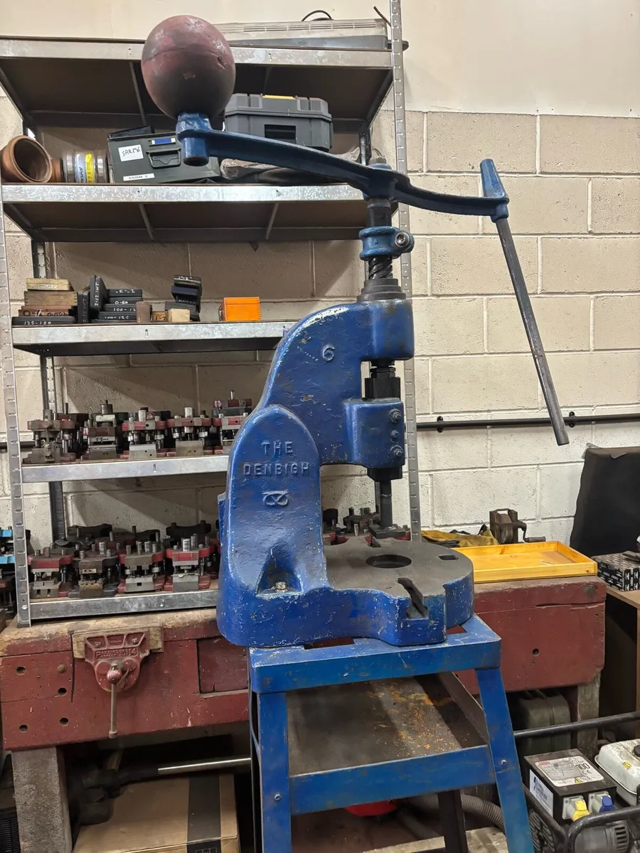 DENBEIGH NO 6 fly press & TOOLING - Image 4