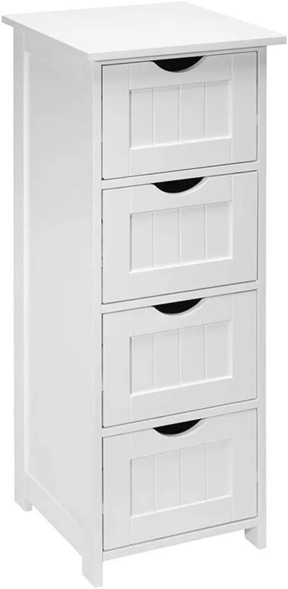 Chest of Drawers Cabinet with 4 Removable in MDF - Image 4