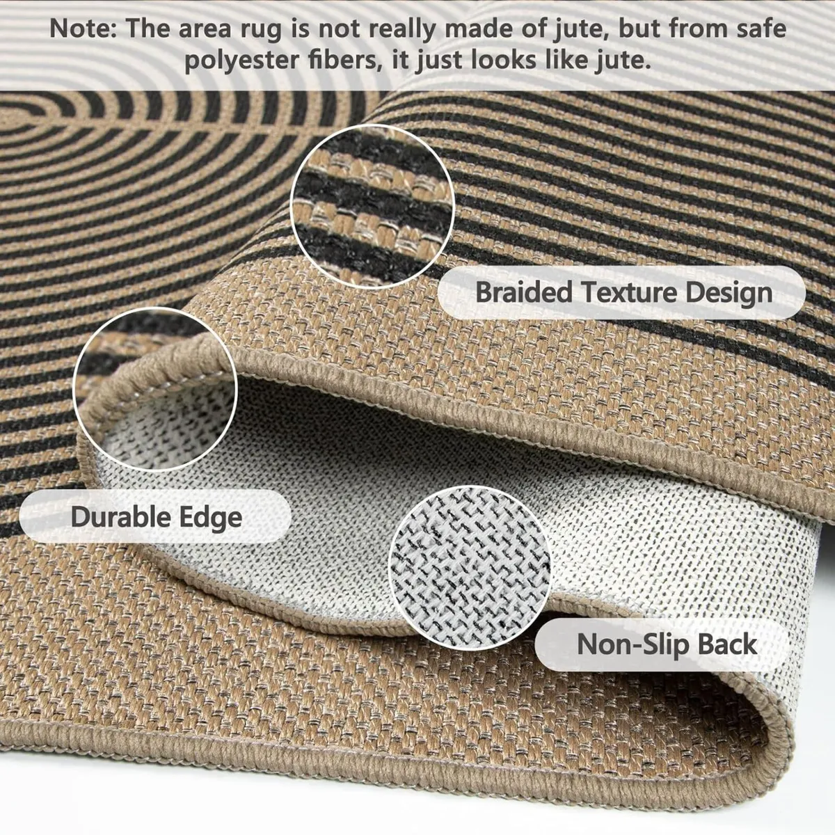 Outdoor Rugs Living Room 160x230cm Non-Slip - Image 2